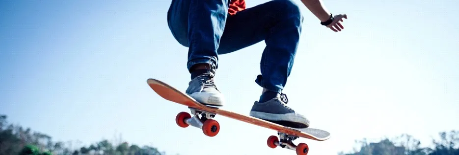 Atividade de Educação Física sobre Skate