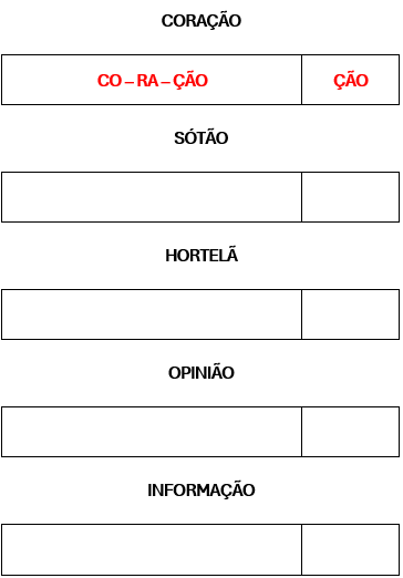 atividade com til