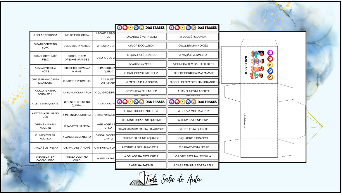jogo bingo das frases