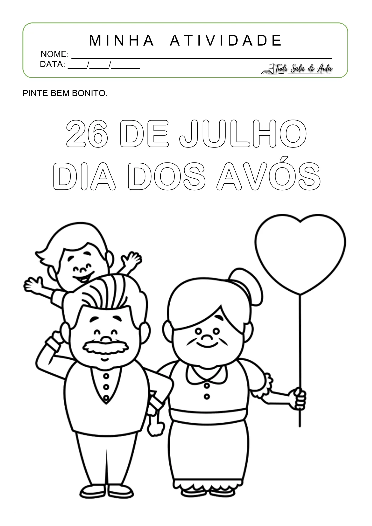 atividade dia dos avós