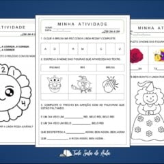 Atividades sobre a Linda Rosa Juvenil para Educação Infantil