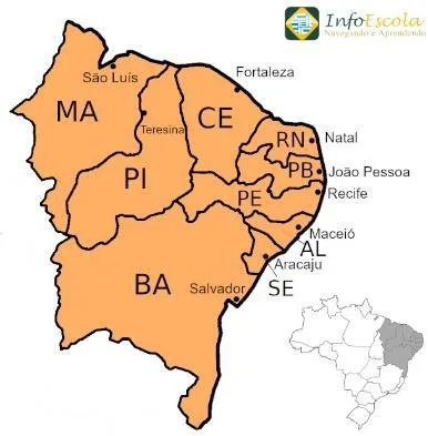 Atividades estados e regiões brasileiras