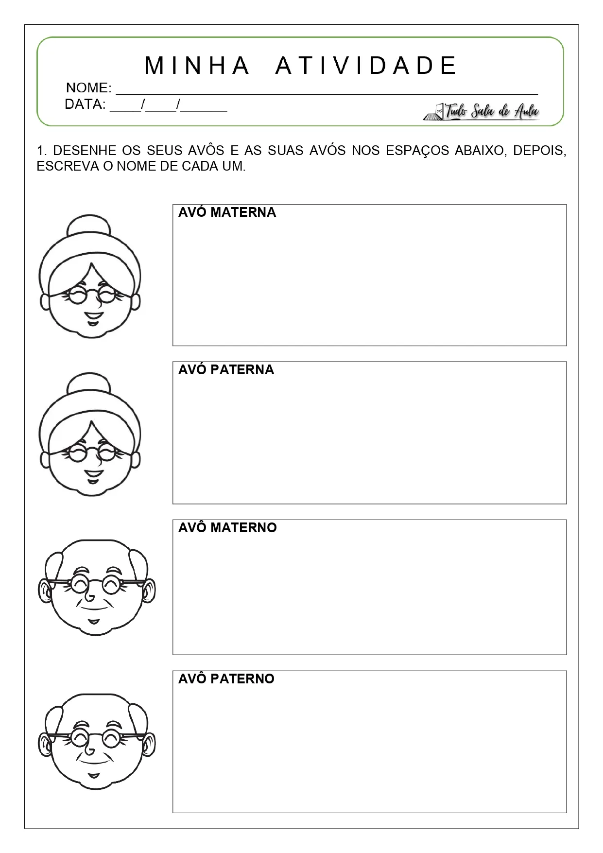 atividade dia dos avós