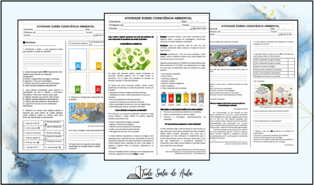 Consciência Ambiental - Proposta de Atividades para o 6º e 7º ano