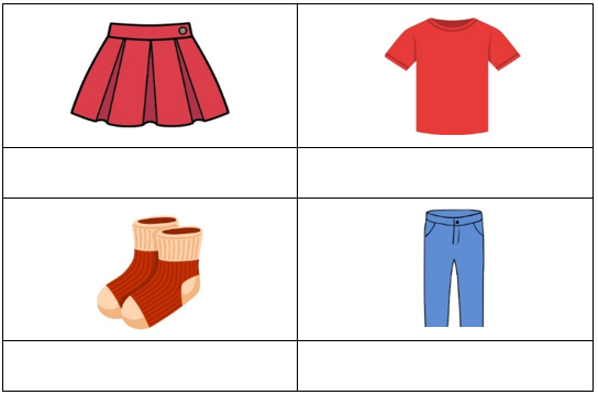 vocabulário inglês roupas e acessórios