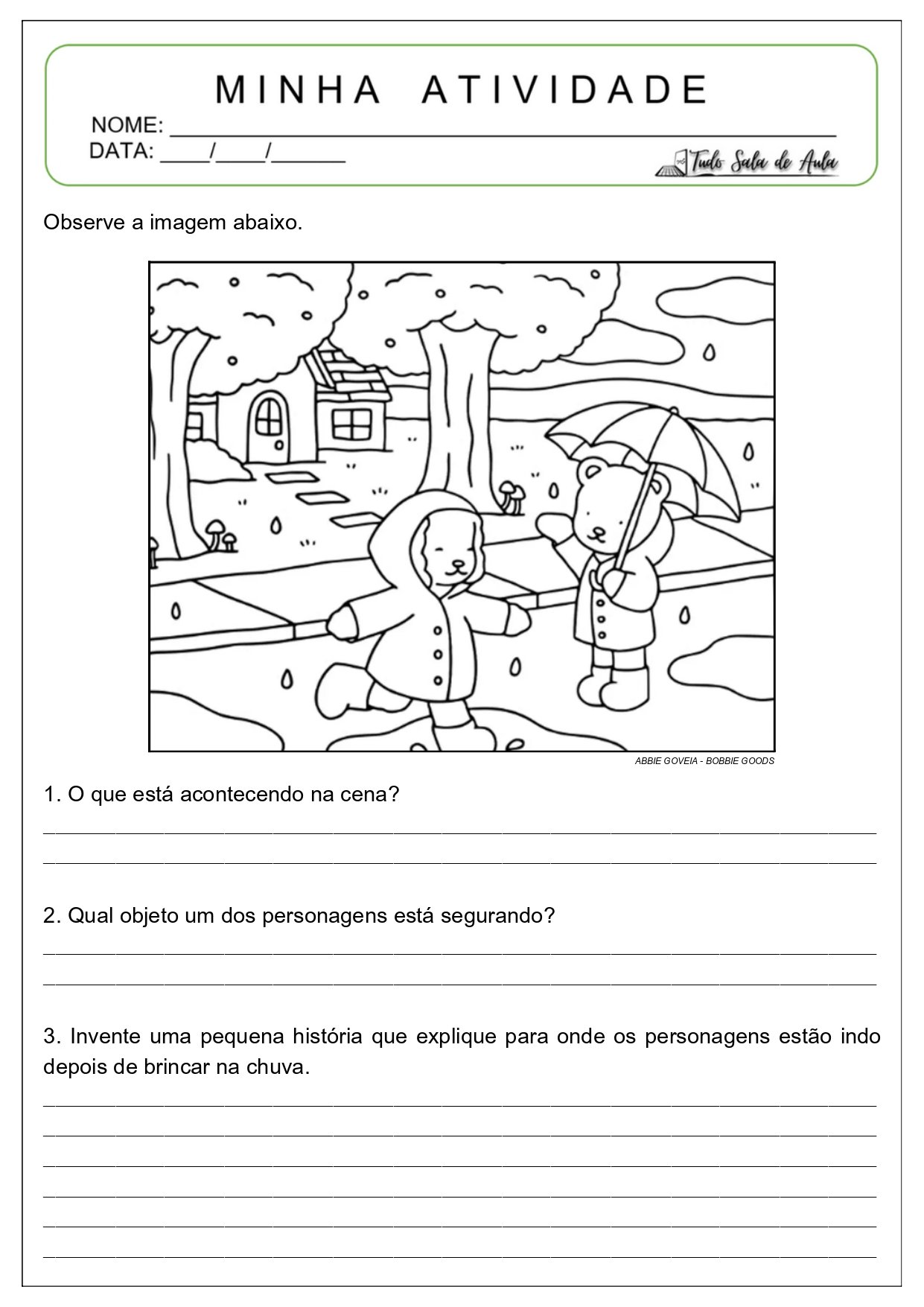 atividades bobbie goods
