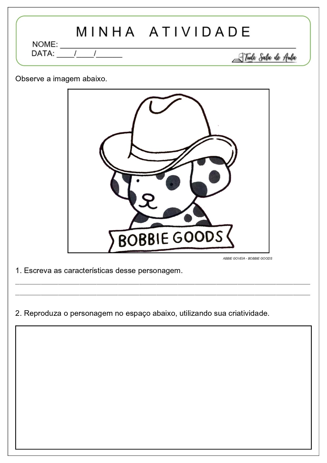atividades bobbie goods