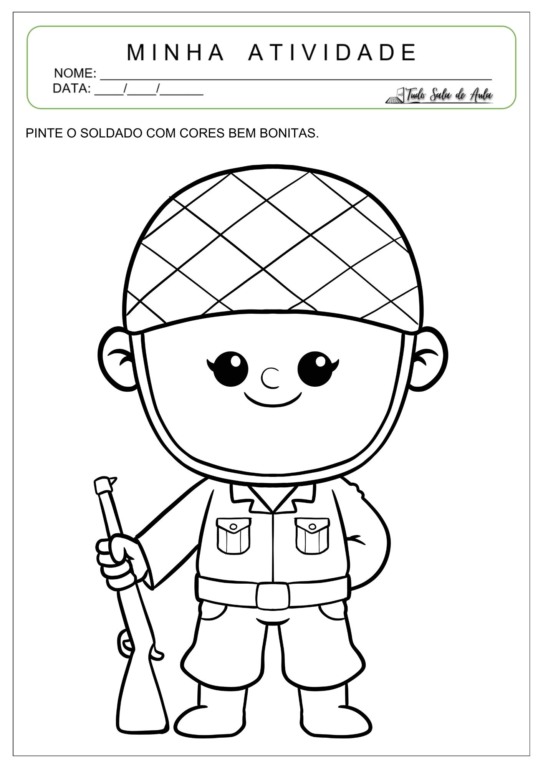10 Atividades sobre o Dia do Soldado para Educação Infantil - Tudo Sala ...