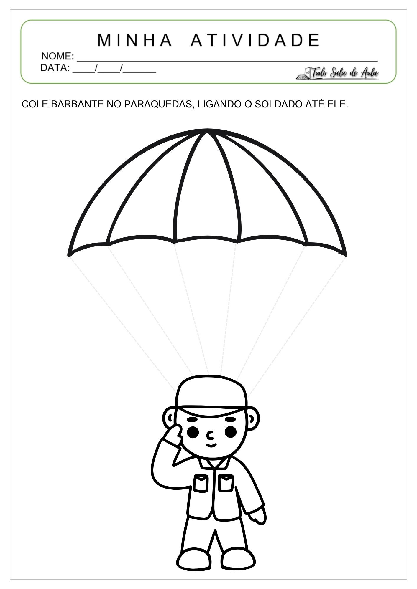 10 atividades sobre o dia do soldado