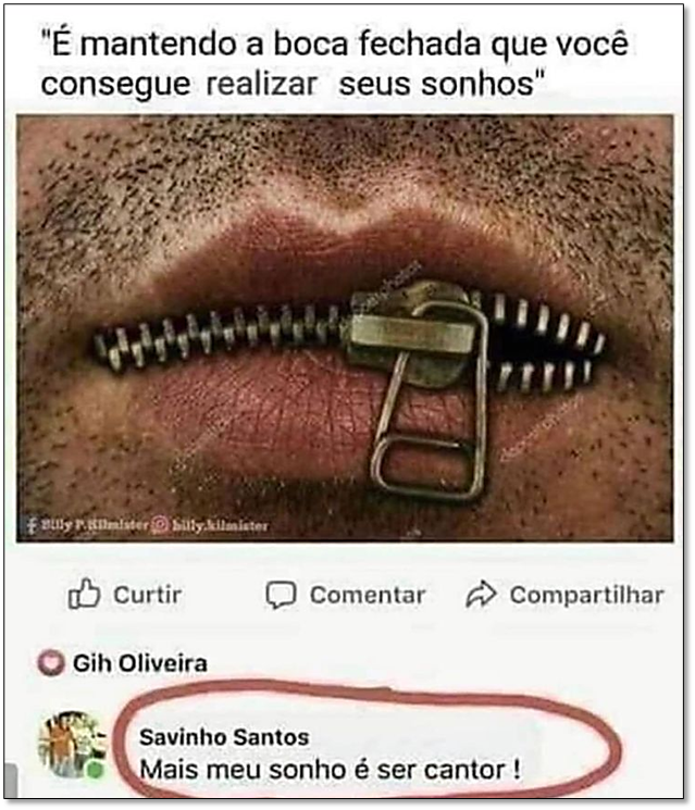 atividade comentários de redes sociais