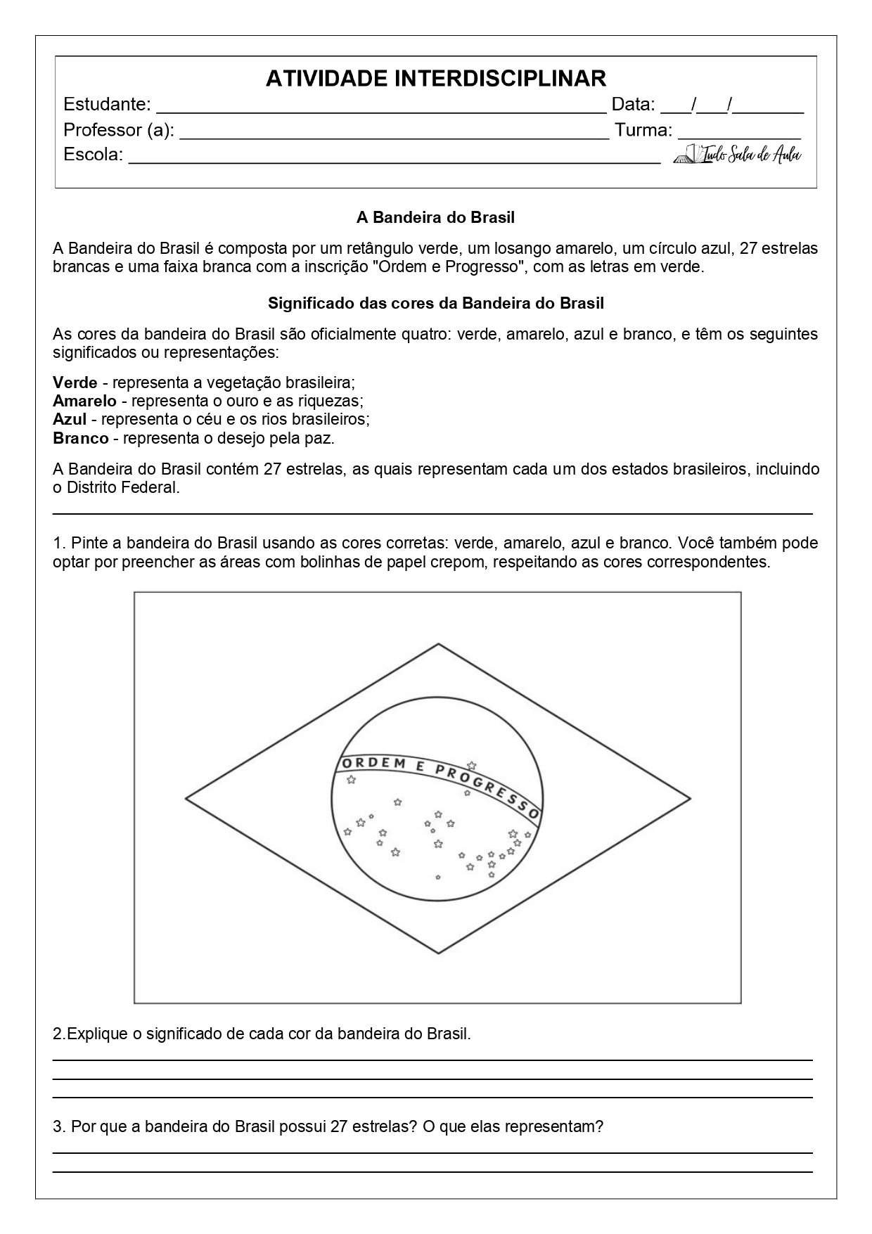atividades da semana da pátria