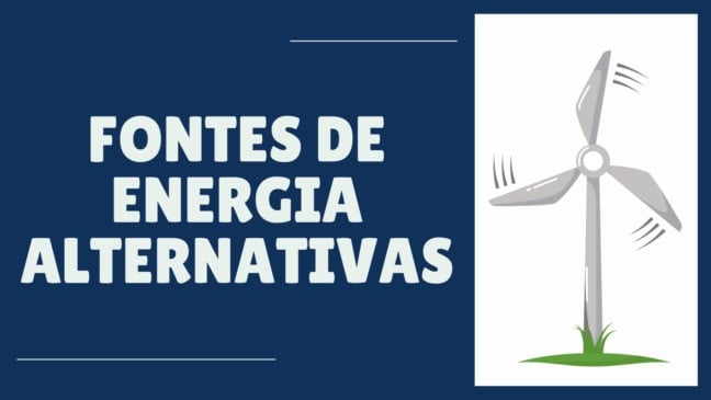 Fontes de Energia Alternativas - Atividade para o 8º ano