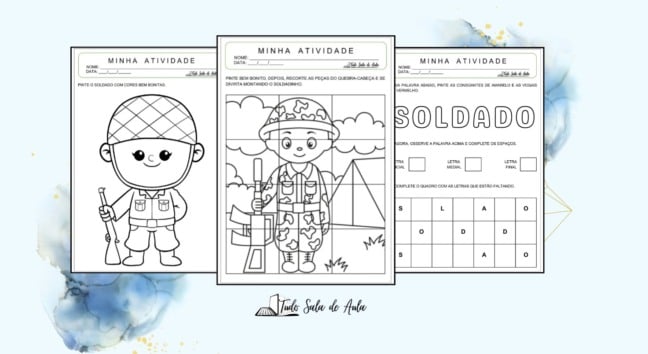 10 Atividades sobre o Dia do Soldado para Educação Infantil