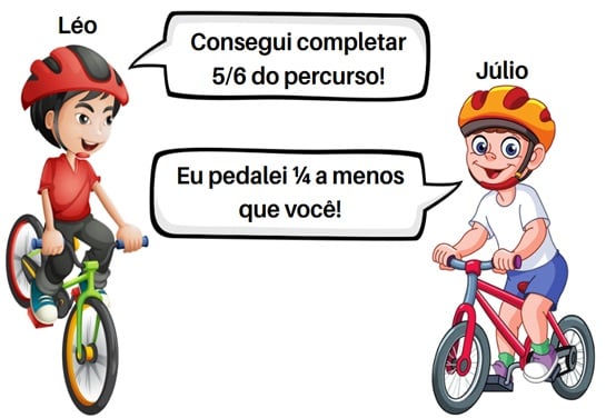 Exercícios fração 6º e 7º ano