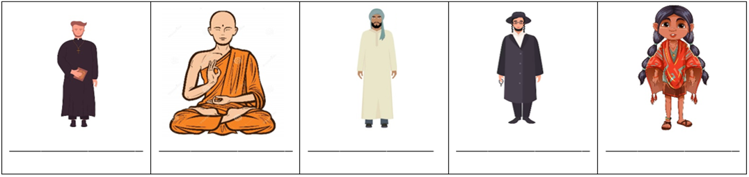 atividade sobre indumentária religiosa