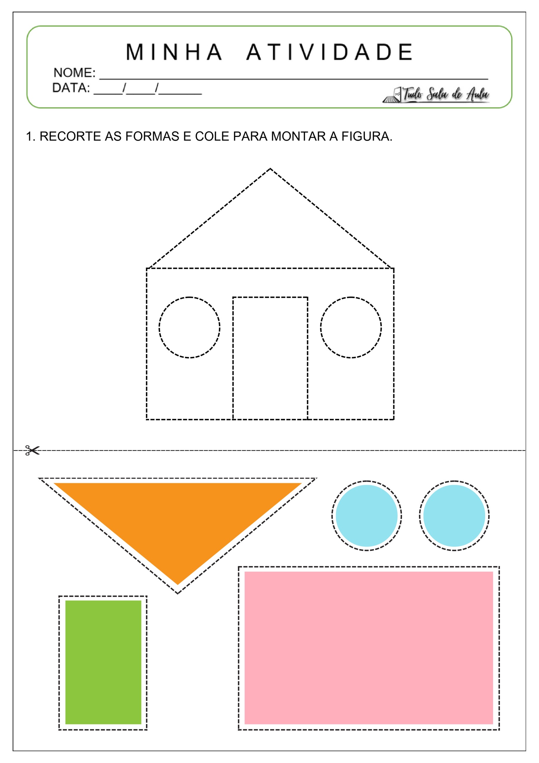 atividade de pareamento autista