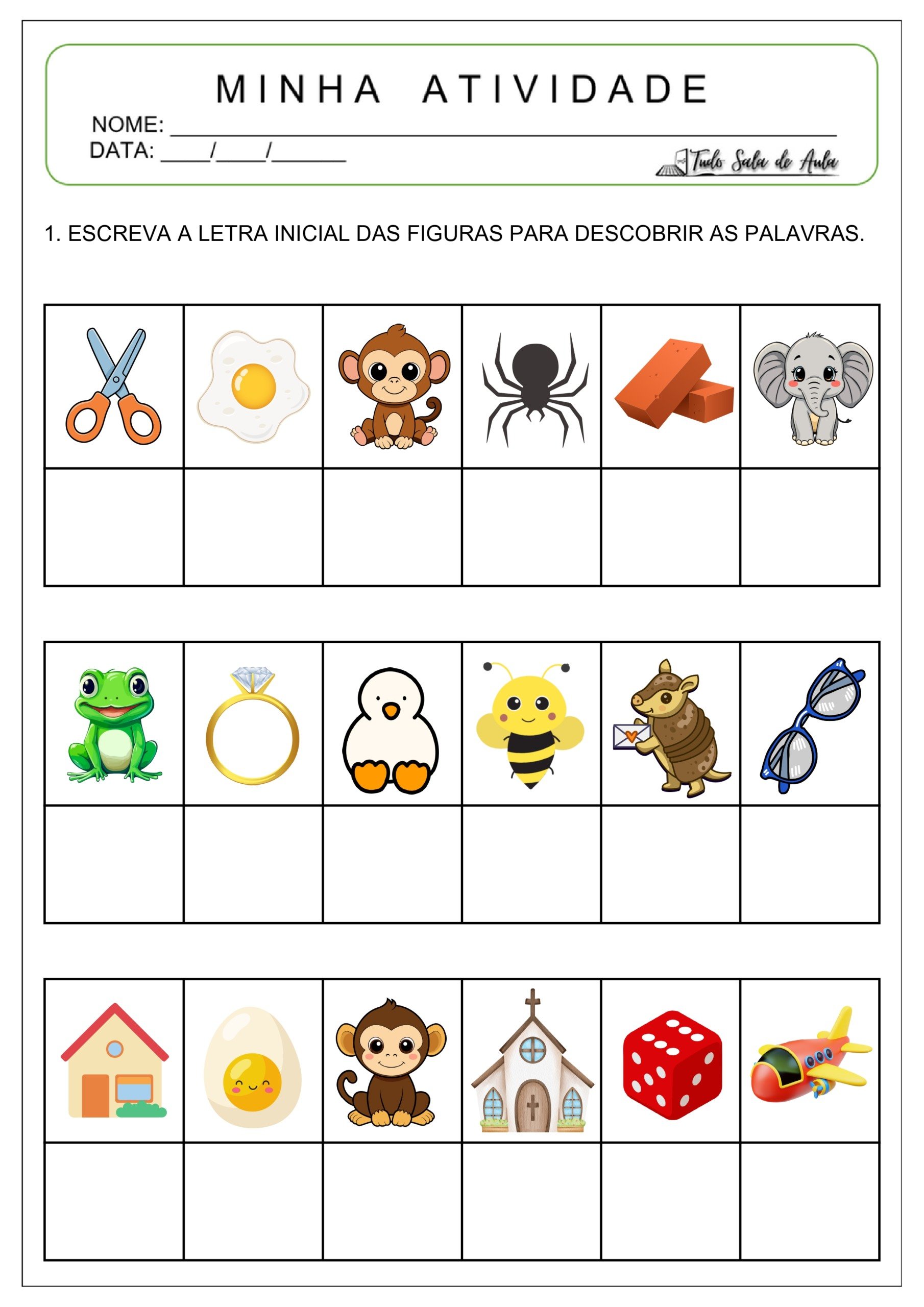 Atividades Educativas para imprimir
