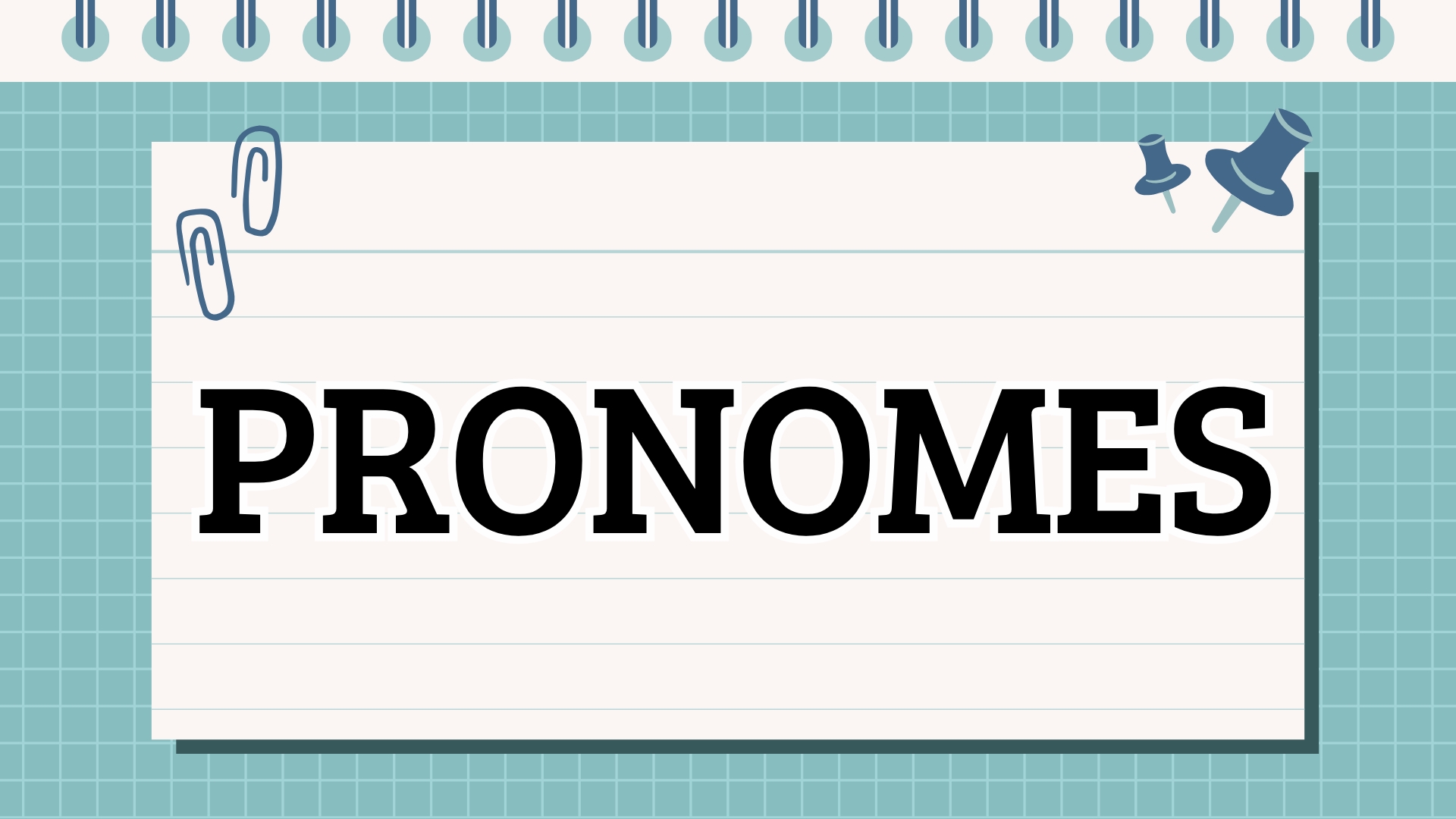 atividade sobre pronomes
