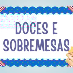 Vocabulário: Doces e Sobremesas - Atividade de Inglês para o 6º e 7º ano