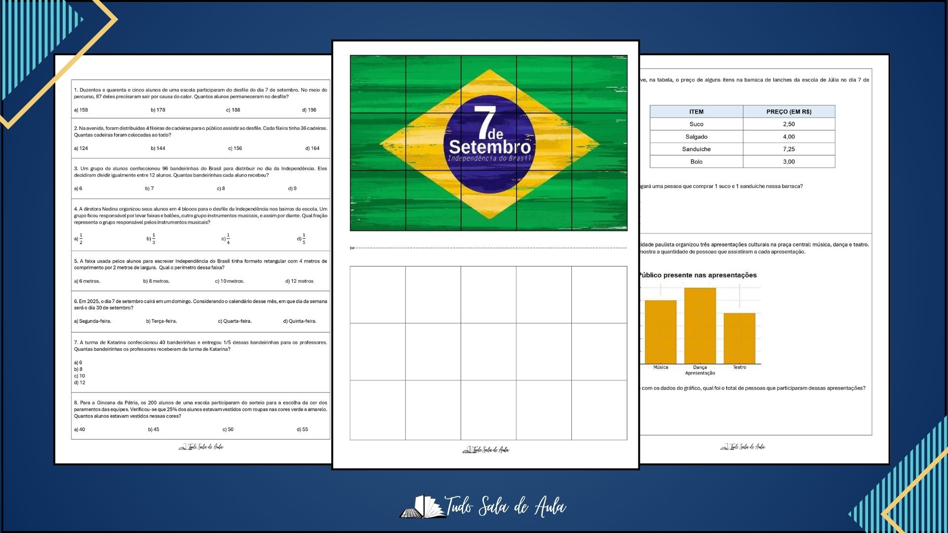 jogo matemático sobre a independência do Brasil