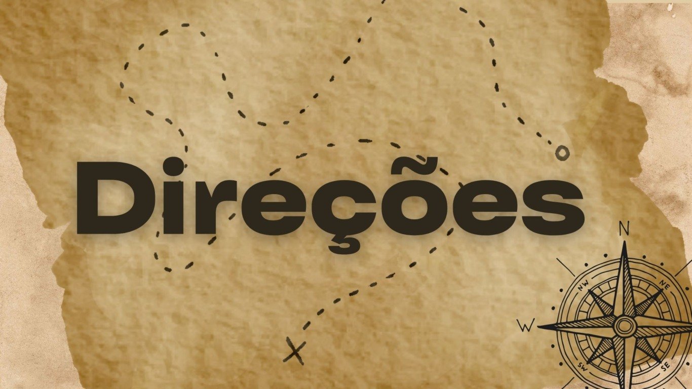 Atividade de inglês sobre direções