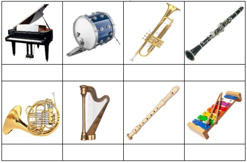 atividade instrumentos musicais