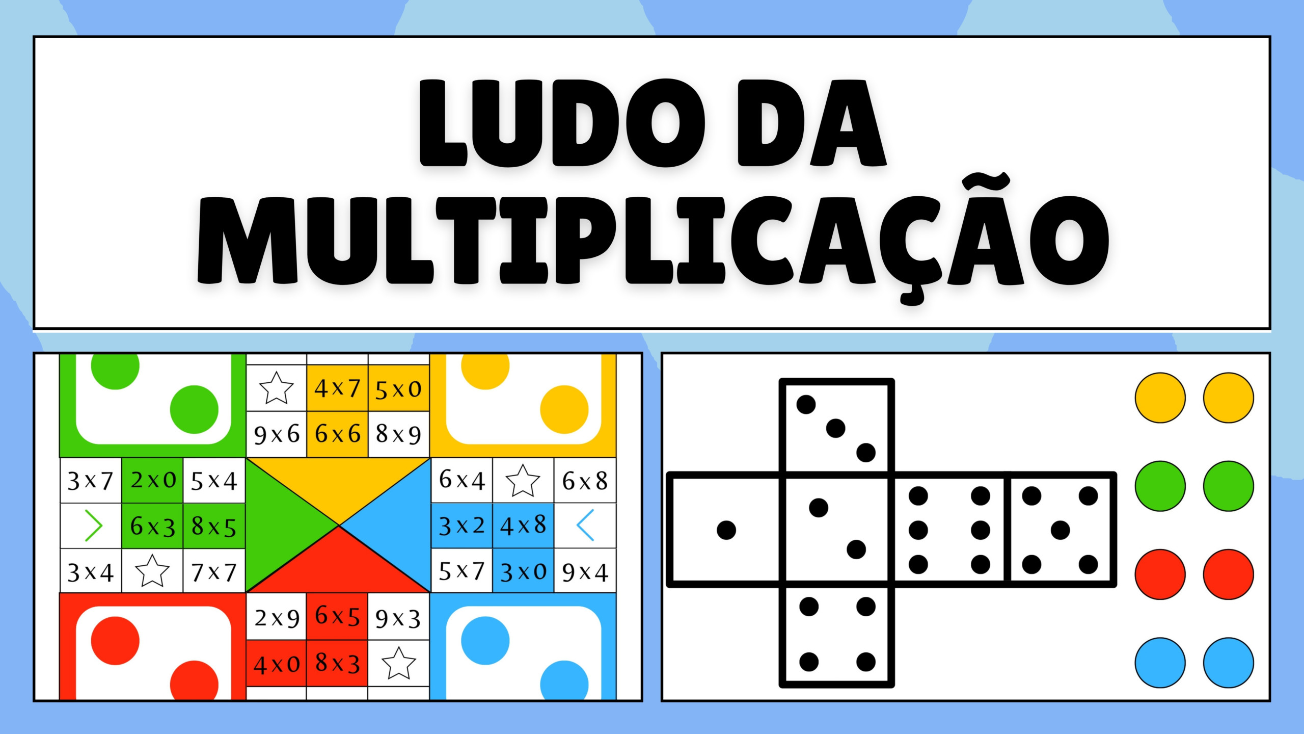 Ludo da Multiplicação - Atividade Lúdica para Imprimir