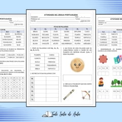 Atividades de Ortografia: bl, cl, fl, gl, pl, tl - Prontas para Impressão
