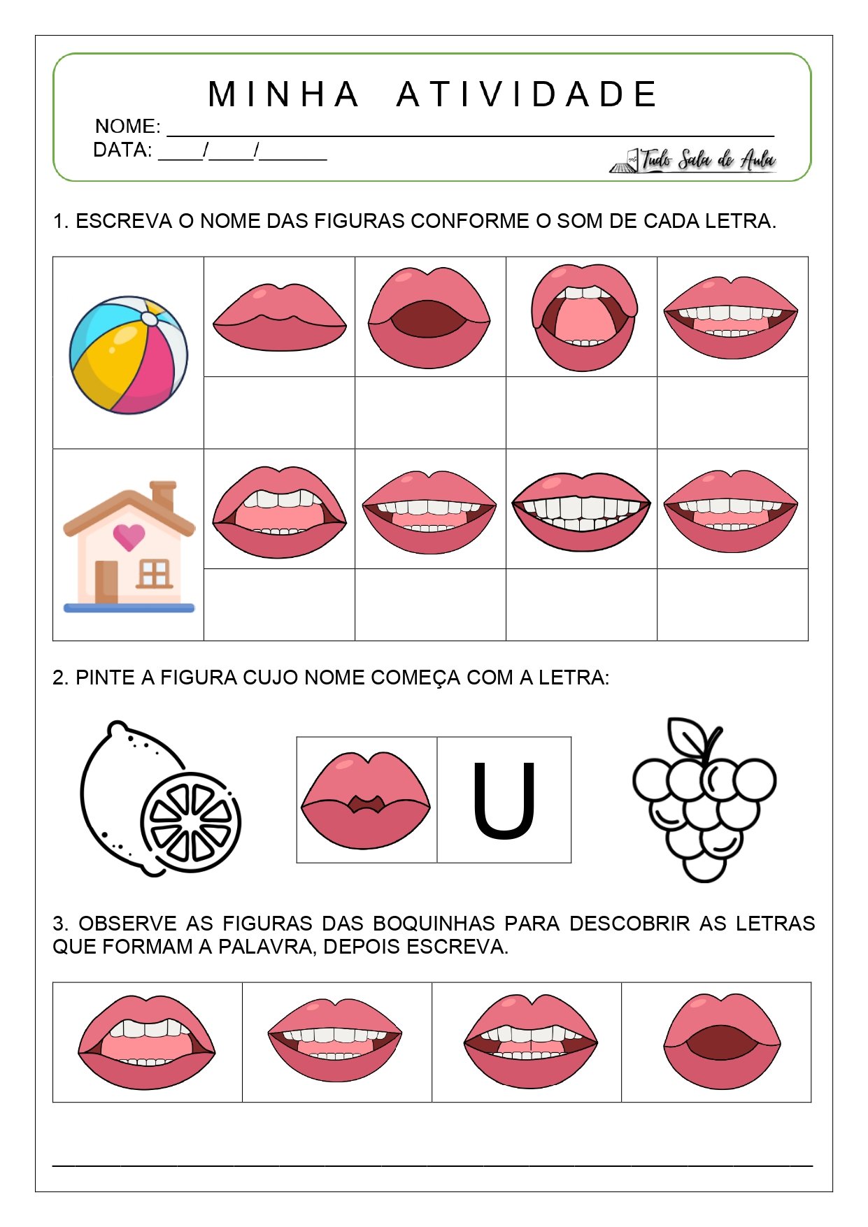 atividade metodo fonico
