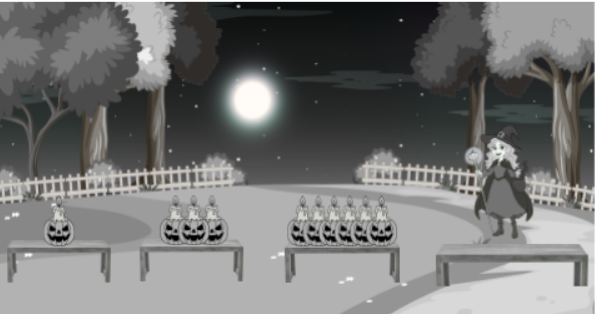 Atividade de Raciocínio Lógico: halloween - 8º e 9º ano