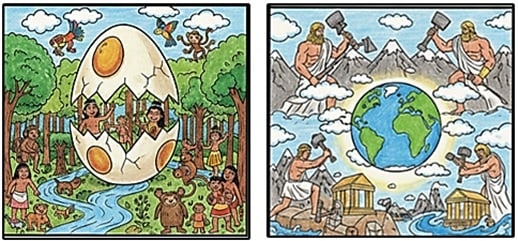 Atividade sobre A Criação do Mundo para o 2º e 3º ano