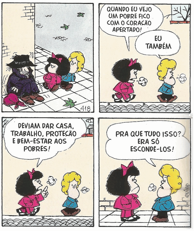 Tirinhas da Mafalda com Interpretação - 5º e 6º ano