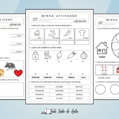 Atividade de alfabetização - Letra C