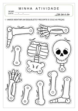 Atividade sobre Esqueleto para Educação Infantil - Tudo Sala de Aula