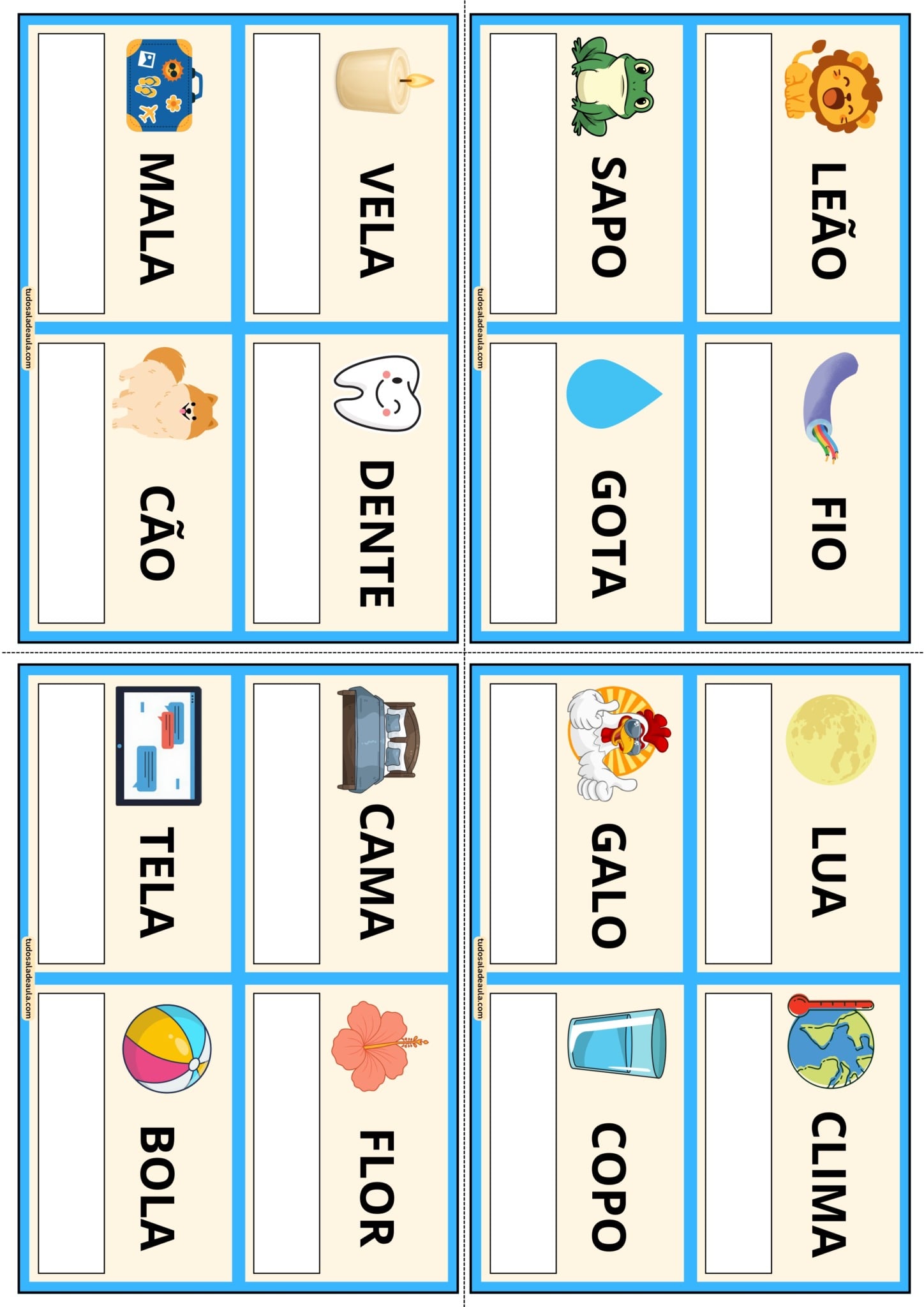 Bingo das Rimas - Atividade Lúdica para 2º e 3º ano