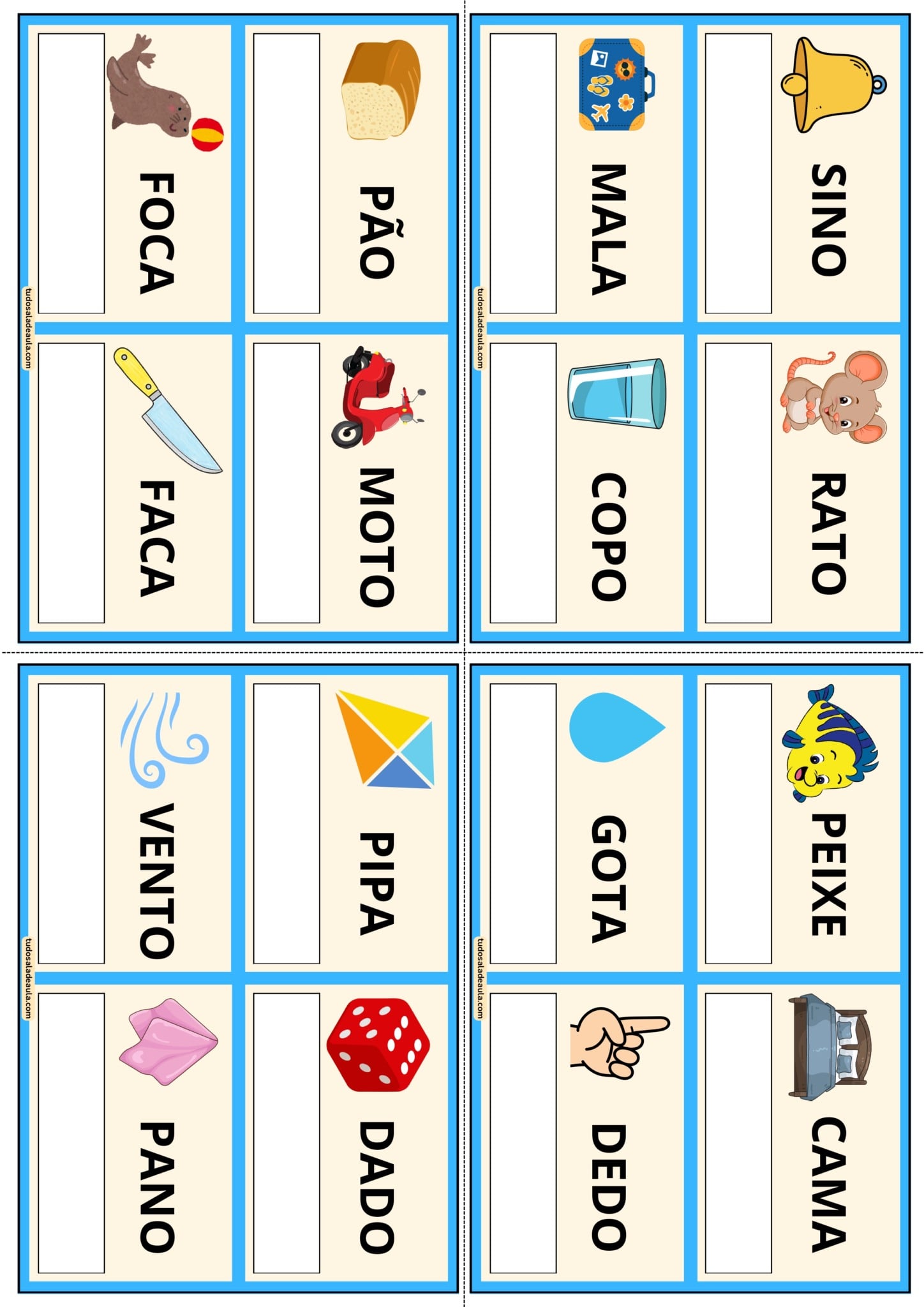 Bingo das Rimas - Atividade Lúdica para 2º e 3º ano