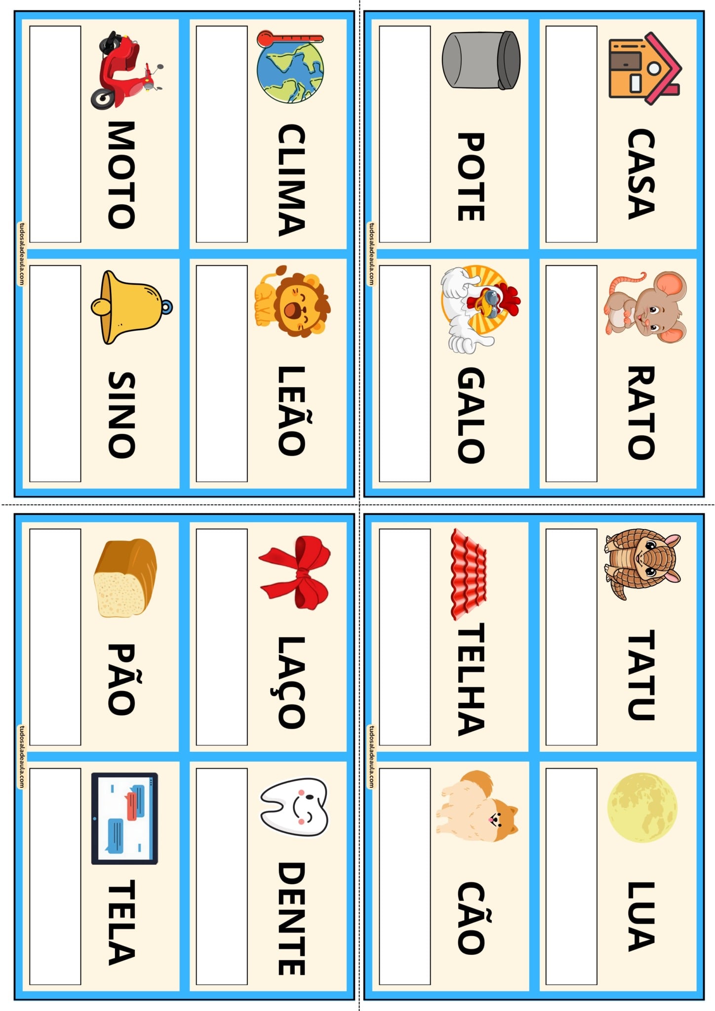 Bingo das Rimas - Atividade Lúdica para 2º e 3º ano