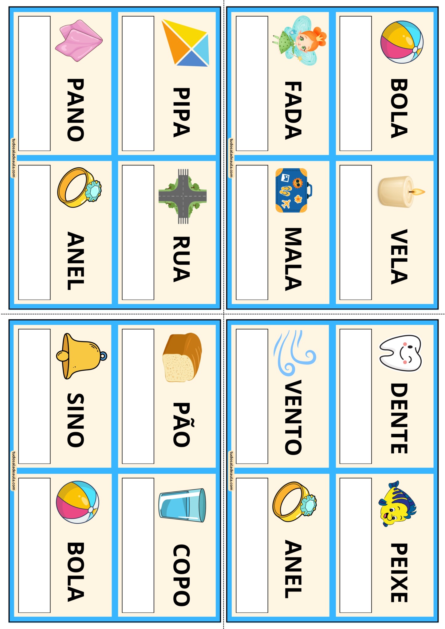 Bingo das Rimas - Atividade Lúdica para 2º e 3º ano