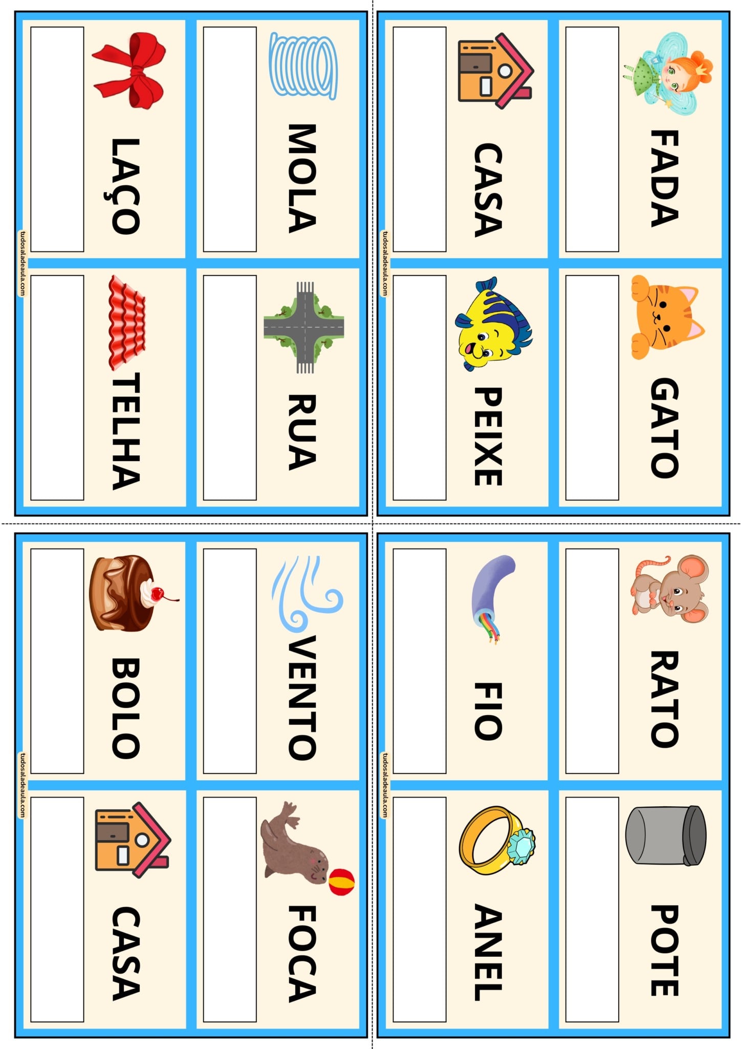 Bingo das Rimas - Atividade Lúdica para 2º e 3º ano