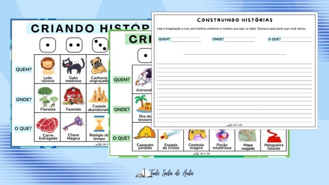 Criando Histórias - Atividade Lúdica para Imprimir