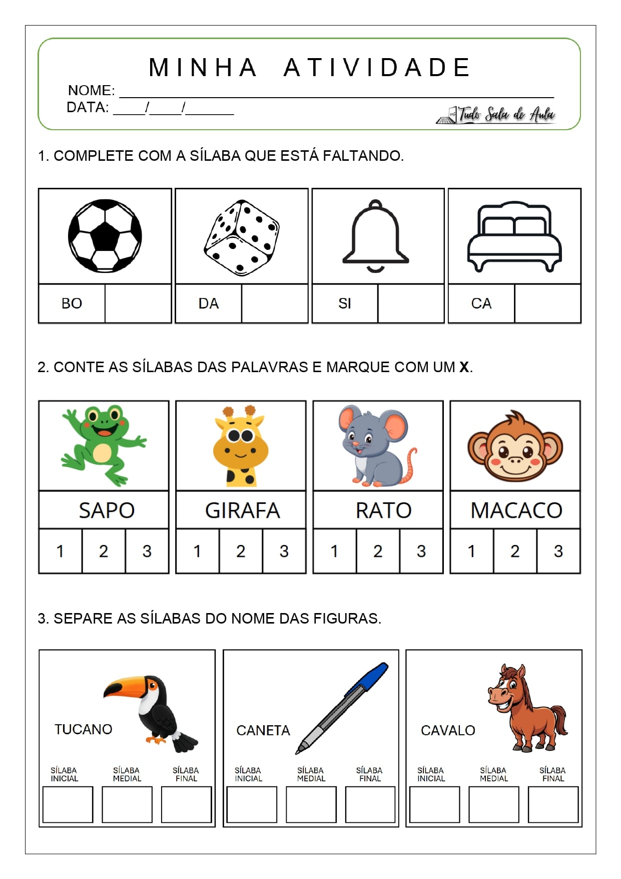 5 Atividades de Consciência Fonológica