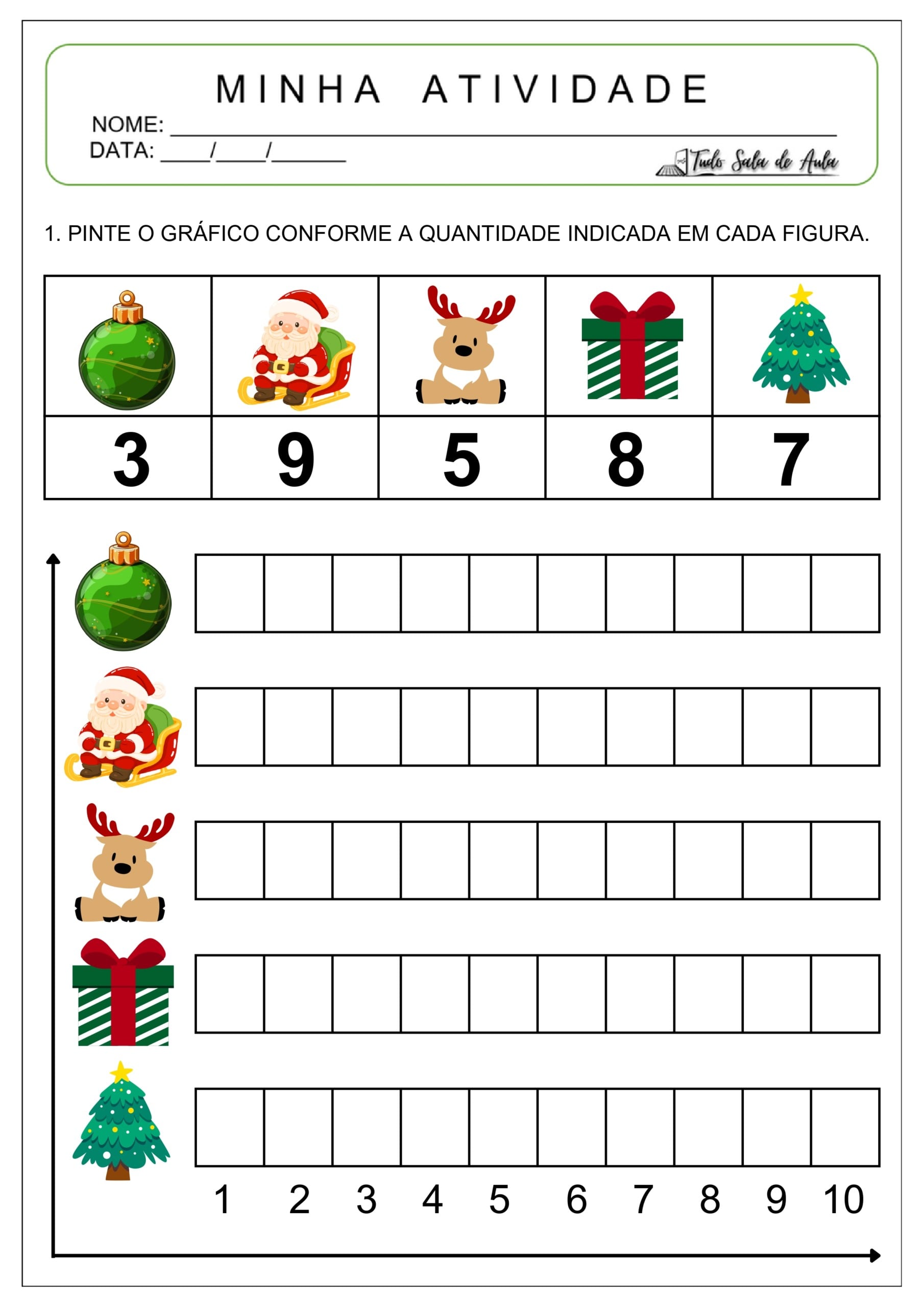 10 Atividades de Matemática sobre o Natal - Educação Infantil - Tudo ...