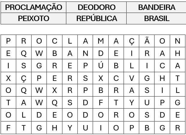 Atividade sobre a Proclamação da República - 2º e 3º ano