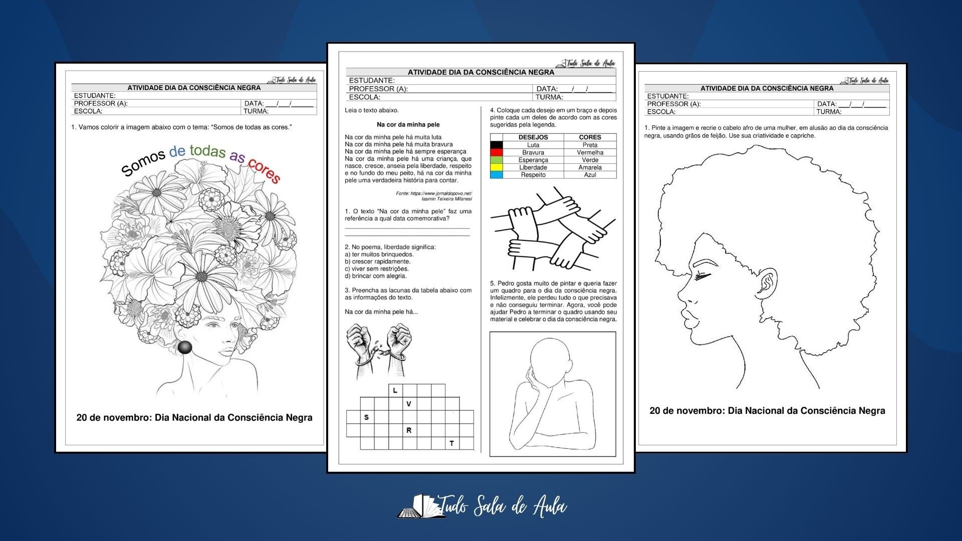 Atividades Escolares de Consciência Negra