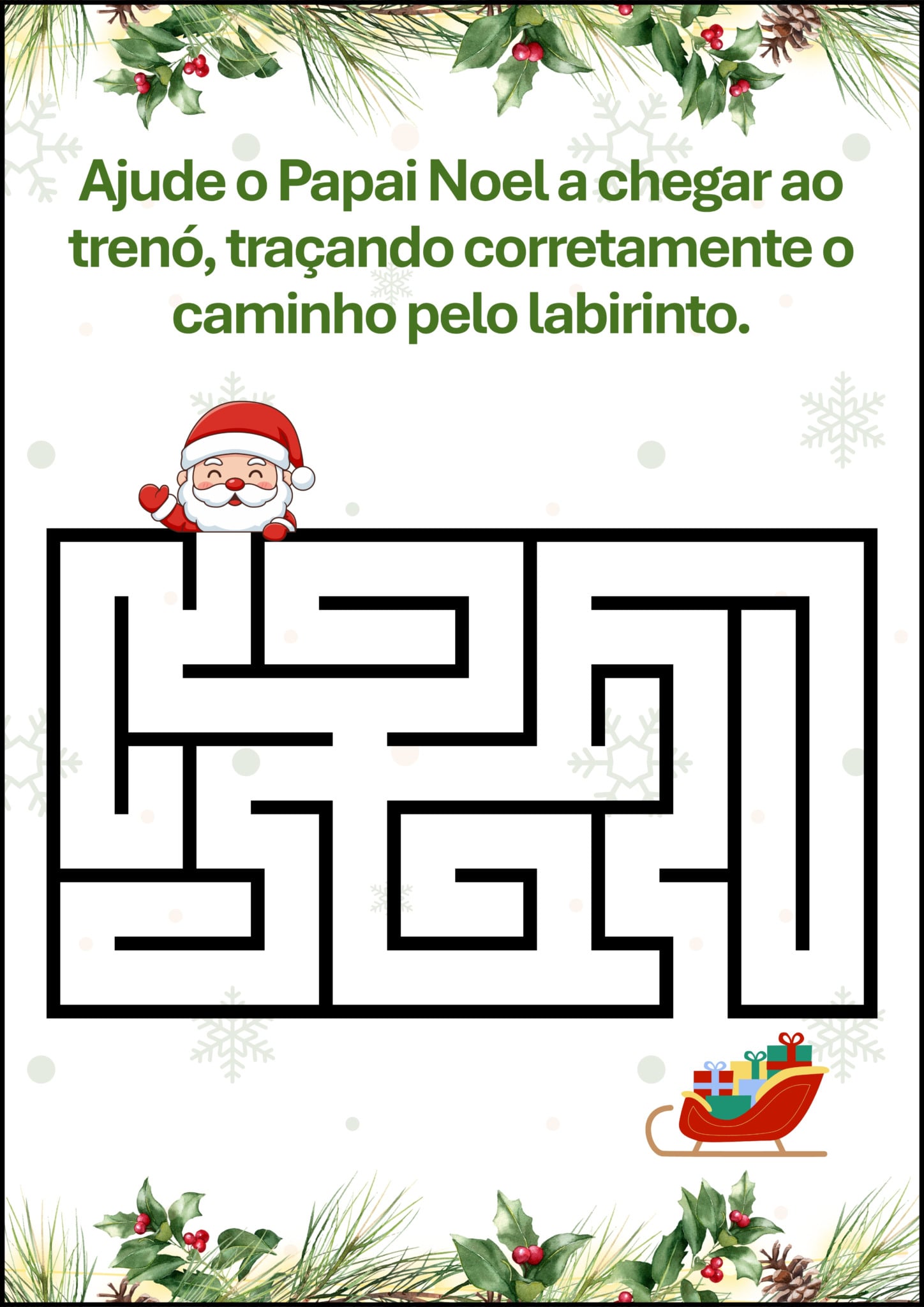 Álbum de Natal para Imprimir – Atividade Lúdica e Educativa