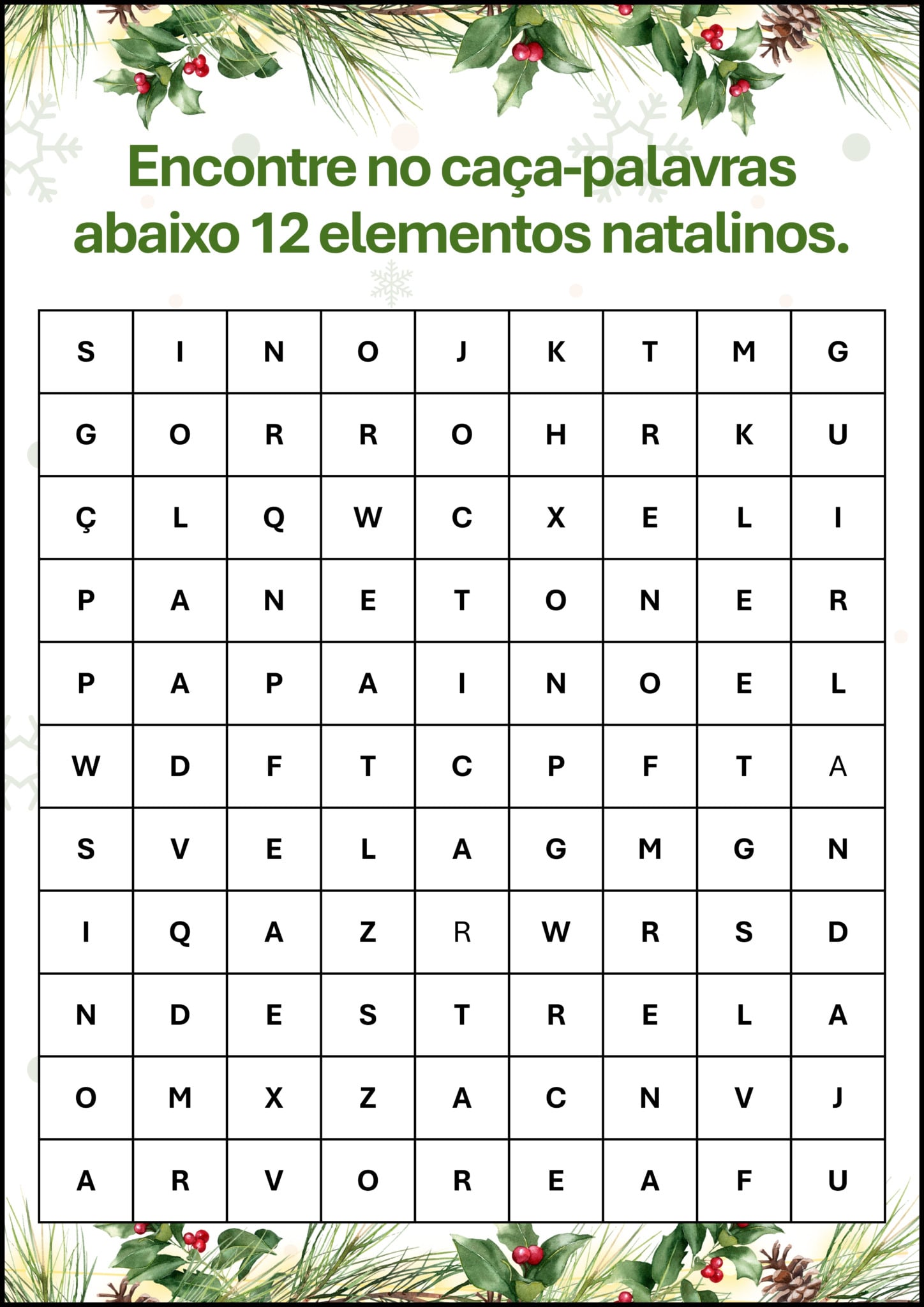 Álbum de Natal para Imprimir – Atividade Lúdica e Educativa