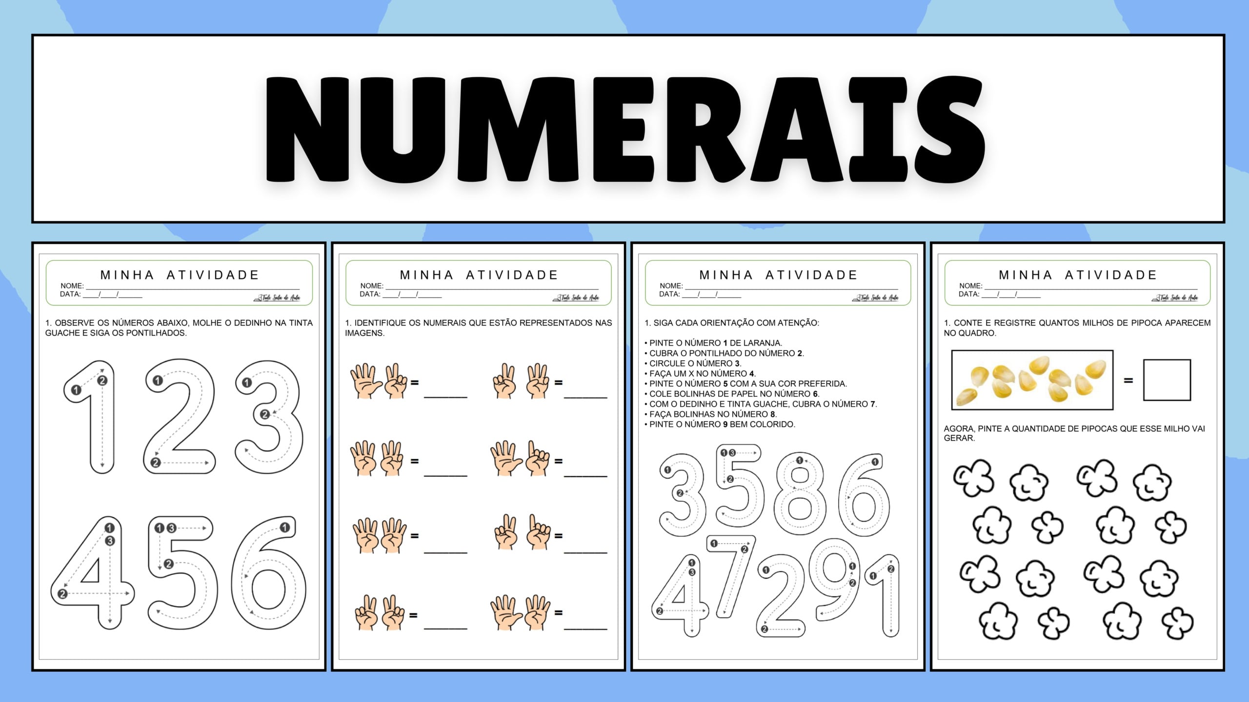 Atividades sobre Numerais para a Educação Infantil