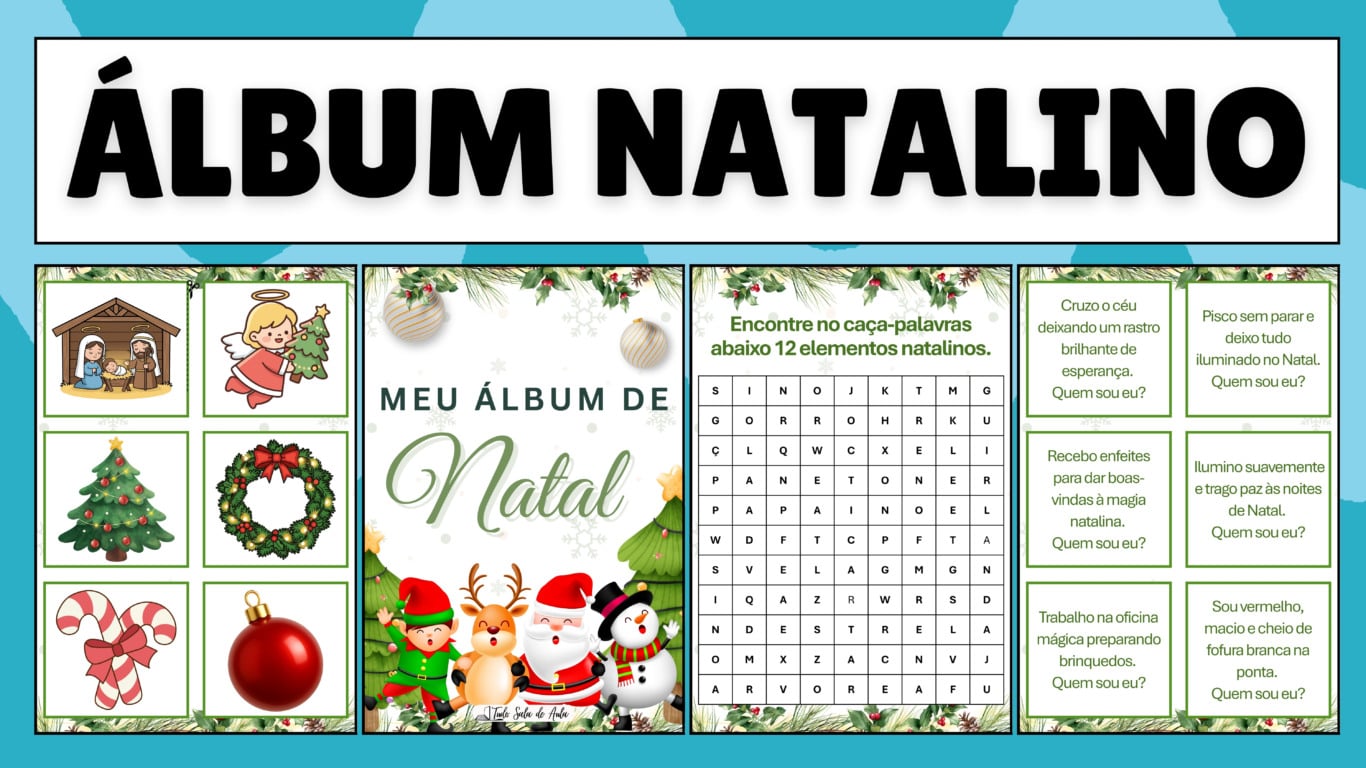 Álbum de Natal para Imprimir – Atividade Lúdica e Educativa