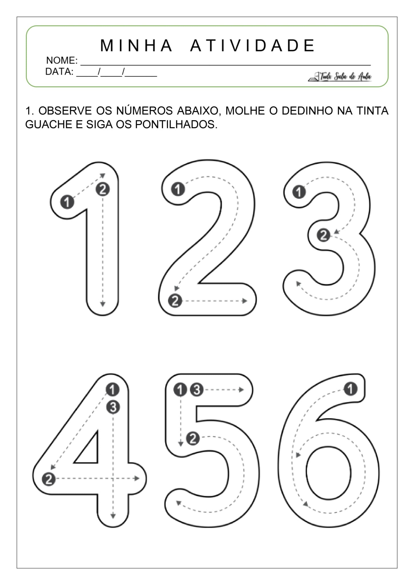 Atividades sobre Numerais para a Educação Infantil