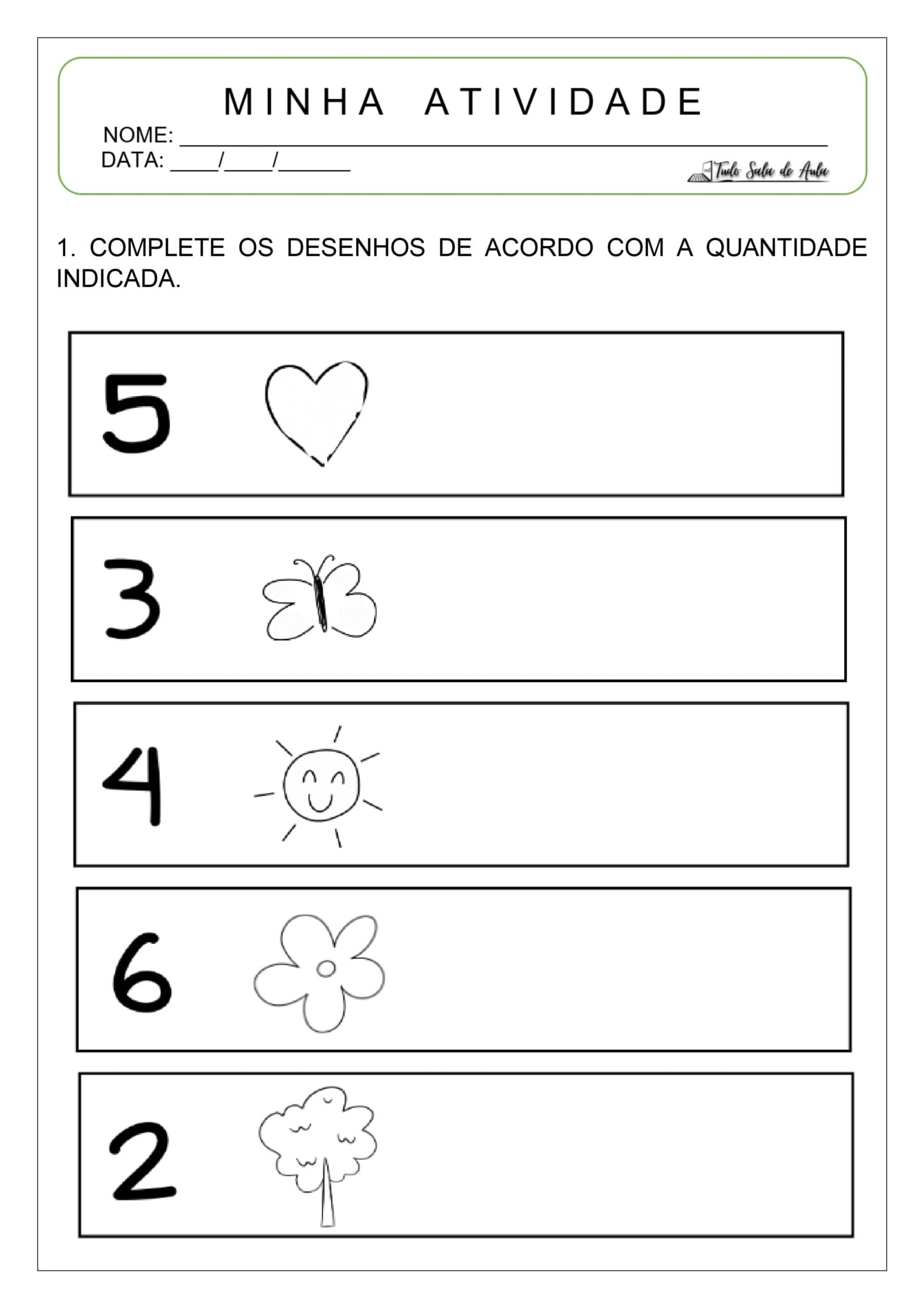 Atividades sobre Numerais para a Educação Infantil